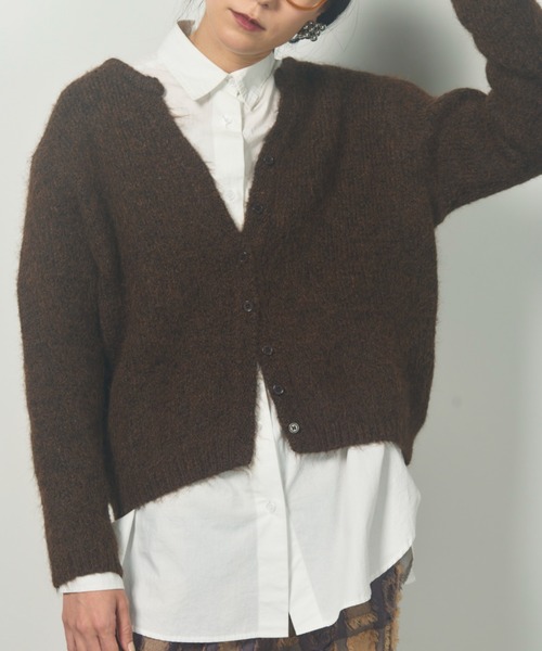 Libra Cue（リブラ キュー）の「スキッパーデザインカーディガン（カーディガン/ボレロ・レディース・ブラウン/グレー/アイボリー・FREE）」の16枚目の写真
