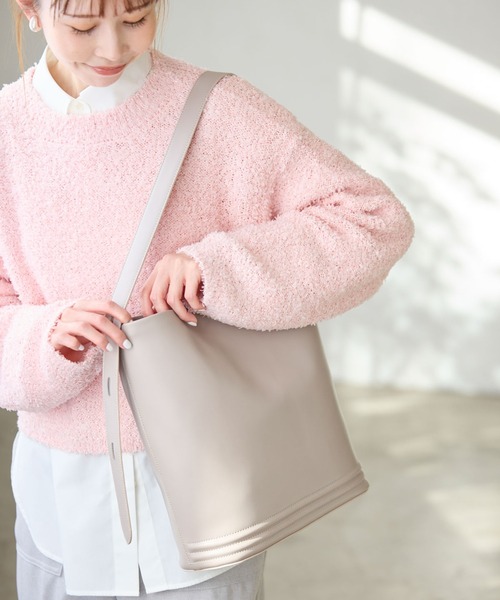 ROPE' PICNIC（ロペピクニック）の「【販売NG】A4対応/マンテルメタルワンハンドルトートバッグ（トートバッグ・レディース・グレー/ホワイト/ブラック・FREE）」の3枚目の写真