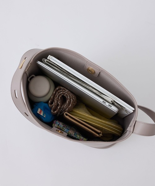 ROPE' PICNIC（ロペピクニック）の「【販売NG】A4対応/マンテルメタルワンハンドルトートバッグ（トートバッグ・レディース・グレー/ホワイト/ブラック・FREE）」の10枚目の写真