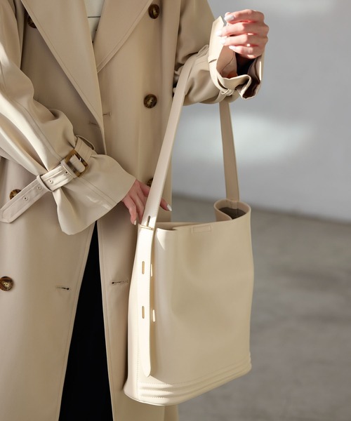 ROPE' PICNIC（ロペピクニック）の「【販売NG】A4対応/マンテルメタルワンハンドルトートバッグ（トートバッグ・レディース・グレー/ホワイト/ブラック・FREE）」の7枚目の写真