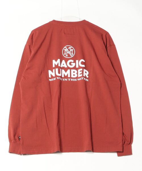 MAGIC NUMBER（マジック ナンバー）の「【MAGIC NUMBER】 STOCK LOGO US COTTON L/S T-SHIRT ストックロゴユーエスコットンロングスリーブティーシャツ（Tシャツ/カットソー・メンズ・バーガンディー/グリーン/ネイビー/オフホワイト・MEDIUM/LARGE/X-LARGE）」の15枚目の写真