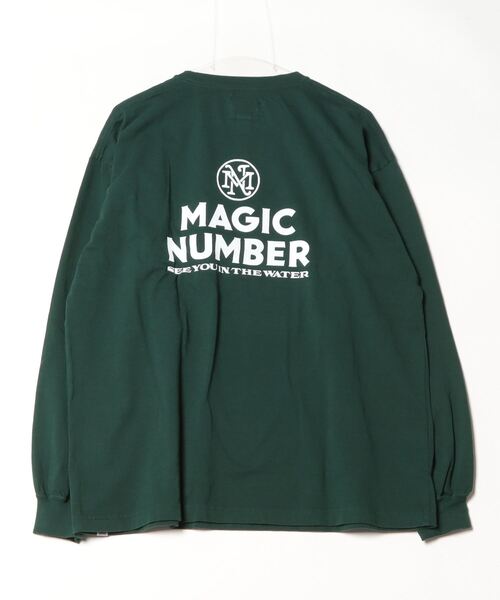 MAGIC NUMBER（マジック ナンバー）の「【MAGIC NUMBER】 STOCK LOGO US COTTON L/S T-SHIRT ストックロゴユーエスコットンロングスリーブティーシャツ（Tシャツ/カットソー・メンズ・バーガンディー/グリーン/ネイビー/オフホワイト・MEDIUM/LARGE/X-LARGE）」の16枚目の写真