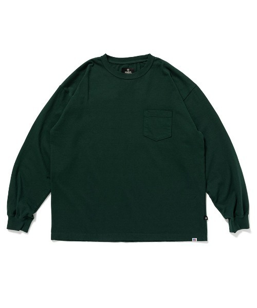 MAGIC NUMBER（マジック ナンバー）の「【MAGIC NUMBER】 STOCK LOGO US COTTON L/S T-SHIRT ストックロゴユーエスコットンロングスリーブティーシャツ（Tシャツ/カットソー・メンズ・バーガンディー/グリーン/ネイビー/オフホワイト・MEDIUM/LARGE/X-LARGE）」の8枚目の写真