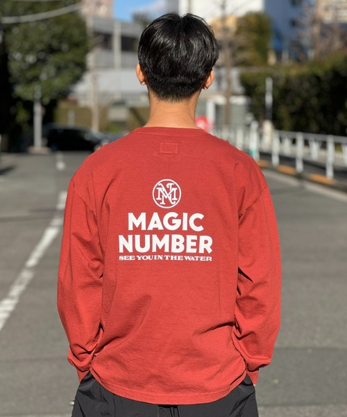 MAGIC NUMBER（マジック ナンバー）の「【MAGIC NUMBER】 STOCK LOGO US COTTON L/S T-SHIRT ストックロゴユーエスコットンロングスリーブティーシャツ（Tシャツ/カットソー・メンズ・バーガンディー/グリーン/ネイビー/オフホワイト・MEDIUM/LARGE/X-LARGE）」の18枚目の写真