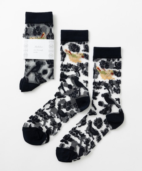 Jubilee(ジュビリー)の「シースルーソックス ウィリアムモリス柄(ソックス/靴下・レディース・その他5/その他1/その他2/その他3/その他4・FREE)」の12枚目の写真