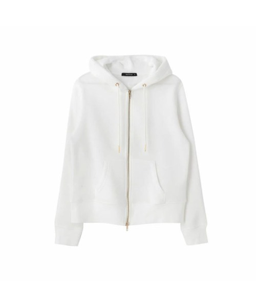 aquagarage（アクアガレージ）の「ダブルジップベーシックパーカー（パーカー・レディース・ライトグレー/ブラック/チャコール/オフホワイト・M1/L2/M2/L1）」の8枚目の写真