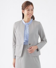 【未使用】TRANCE WORK ノーカラージャケット&パンツ ブラック 未使用】TRANCE WORK ノーカラージャケット&パンツ ブラック