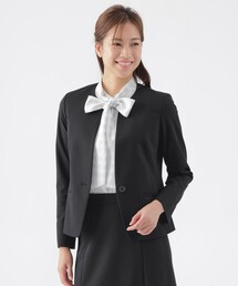 【美シリーズ】【ウォッシャブル】【セットアップ対応】トリアセスビンモクロディノーカラージャケット