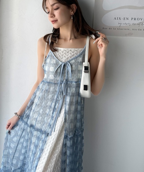 バーバリーチルドレン メガチェック キャミワンピース フリル 14Y 164