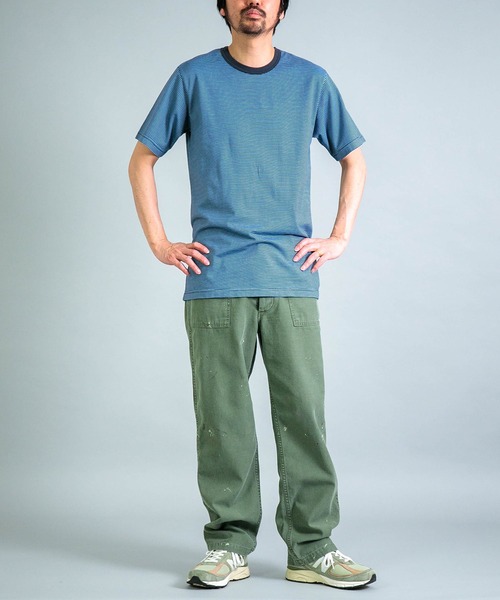 OMNIGOD mens / オムニゴッド] ALEX MILL×OMNIGOD 天竺ボーダー
