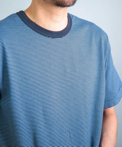 OMNIGOD mens / オムニゴッド] ALEX MILL×OMNIGOD 天竺ボーダー