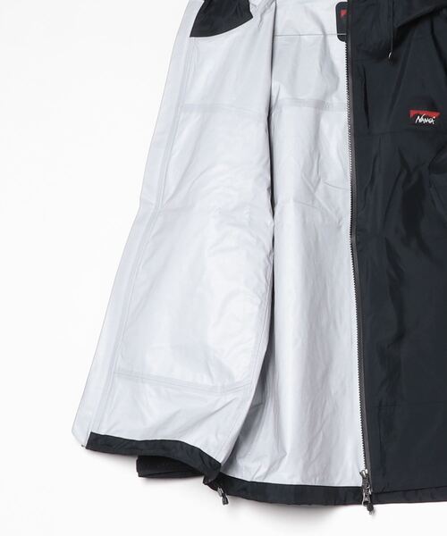 NANGA（ナンガ）の「AT 3L WEATHER SHEILD JK / AT 3L ウェザー シールド ジャケット（ナイロンジャケット・メンズ・グレー/オレンジ/ブラック・S/M/L/XL）」の5枚目の写真