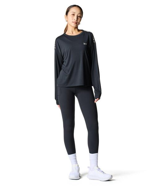 UNDER ARMOUR（アンダーアーマー）の「UAテック ロングスリーブ Tシャツ（トレーニング/レディース）（Tシャツ/カットソー・レディース・ブラック・M/L/XL/S）」の3枚目の写真