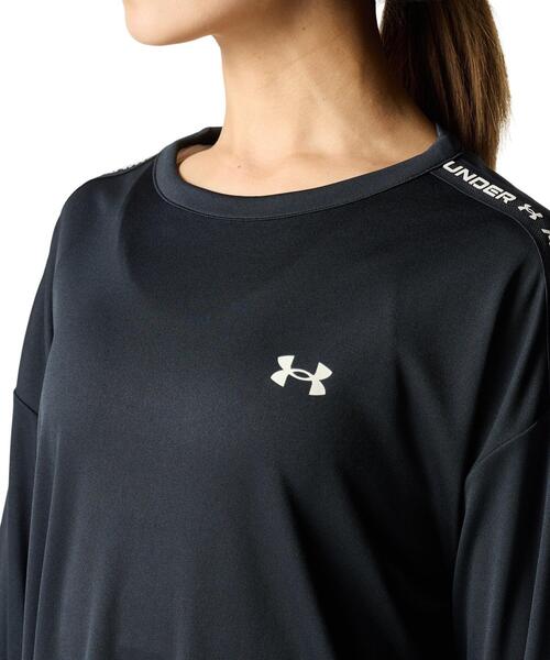 UNDER ARMOUR（アンダーアーマー）の「UAテック ロングスリーブ Tシャツ（トレーニング/レディース）（Tシャツ/カットソー・レディース・ブラック・M/L/XL/S）」の4枚目の写真
