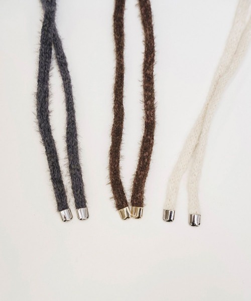 TODAYFUL（トゥデイフル）の「TODAYFUL　Knit Ribbon Choker ニットリボンチョーカー/12520905（チョーカー・レディース・キナリ/チョコ/グレー・ONE SIZE）」の7枚目の写真