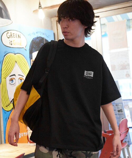 FREAK'S STORE(フリークスストア)の「限定展開 Burger Factory×FREAK'S STORE/バーガーファクトリー 別注 ビッグシルエット バックプリント クルーネックTシャツ(Tシャツ/カットソー・メンズ・ブラック/ホワイト/ブラウン/アッシュグレー・LARGE/MEDIUM/SMALL)」の22枚目の写真