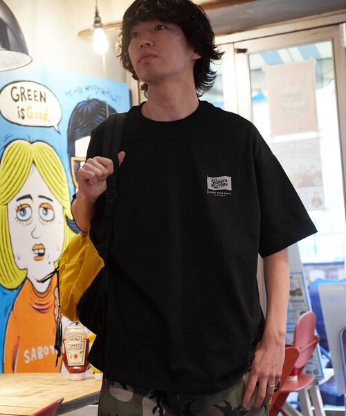 FREAK'S STORE(フリークスストア)の「限定展開 Burger Factory×FREAK'S STORE/バーガーファクトリー 別注 ビッグシルエット バックプリント クルーネックTシャツ(Tシャツ/カットソー・メンズ・ブラック/ホワイト/ブラウン/アッシュグレー・LARGE/MEDIUM/SMALL)」の11枚目の写真