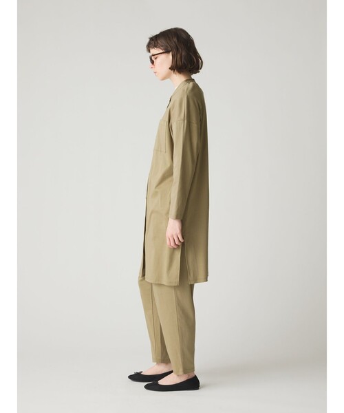 MidiUmi(ミディウミ)の「MidiUmi HOME ロングシャツ(シャツ/ブラウス・レディース・カーキ/ブラック・FREE)」の11枚目の写真
