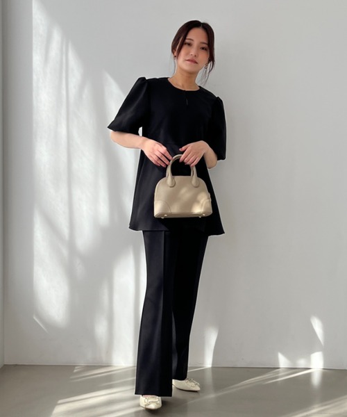 ブラウス シャツ ZOZO限定 2025春夏新作 バルーンスリーブペプラムブラウス レディース MISCH MASCH ブラウス シャツ ZOZO限定 2025春夏新作 バルーン