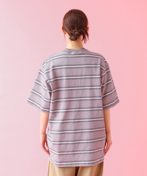 Barbarian(バーバリアン)の「【BARBARIAN / バーバリアン】XSE-16 17 Light Weight Pocket Crew Neck/半袖/ボーダー/ユニセックス【WEB限定】(Tシャツ/カットソー・メンズ・グレー/ネイビー・S/M/L/XL)」の14枚目の写真