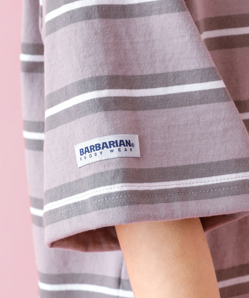 Barbarian(バーバリアン)の「【BARBARIAN / バーバリアン】XSE-16 17 Light Weight Pocket Crew Neck/半袖/ボーダー/ユニセックス【WEB限定】(Tシャツ/カットソー・メンズ・グレー/ネイビー・S/M/L/XL)」の10枚目の写真