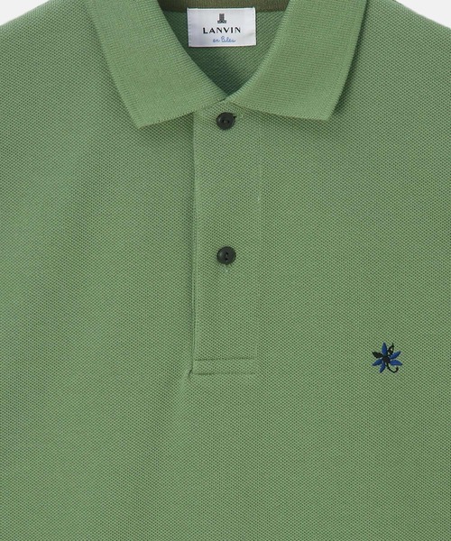 ランバン　ポロシャツ　イエロー LANVIN SPORT イエローポロシャツ 40