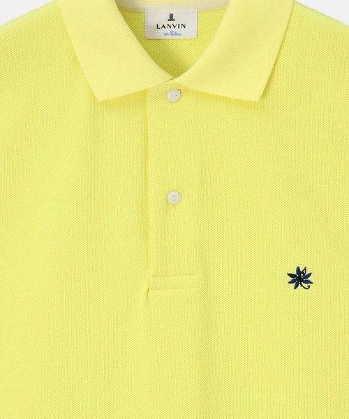 定価24,000円 LANVIN イエローポロシャツ サイズ38 セール】【LANVIN en Bleu ESSENTIAL】COLBERT / ヘビーピケ