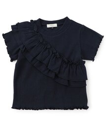Seraph | 【ジュニア対応】リブフリル半袖トップス(Tシャツ/カットソー)