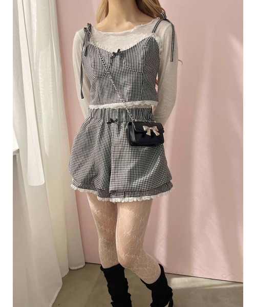 PHILLY(フィリー)の「【PHILLY】ショルダーリボンビスチェ(Tシャツ/カットソー・レディース・ブラック/レッド/ホワイト・FREE)」の17枚目の写真