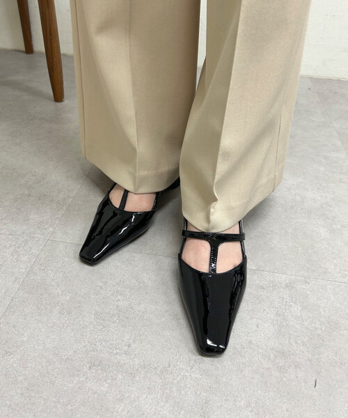 mystic（ミスティック）の「スクエアトゥヒールサンダル（ブーツ・レディース・ブラック・36/37/38）」の2枚目の写真