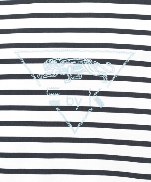 EVEX by KRIZIA(エヴェックスバイクリツィア)の「【L】【ウォシャブル】イニシャルパンサープリントカットソー(Tシャツ/カットソー・レディース・オフホワイト/ブルー系その他2/ダークネイビー/イエロー・44)」の6枚目の写真