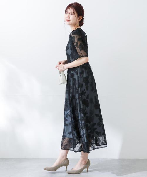 URBAN RESEARCH ROSSO WOMEN(アーバンリサーチ ロッソ)の「エンブロイダリードレス(ワンピース・レディース・ブラック/グリーン系その他・FREE)」の8枚目の写真