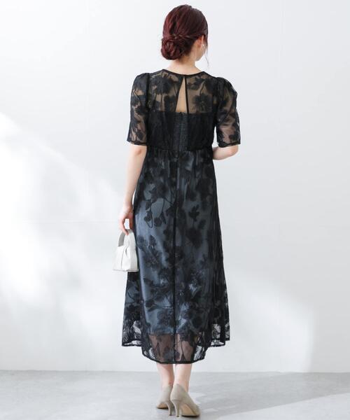 URBAN RESEARCH ROSSO WOMEN(アーバンリサーチ ロッソ)の「エンブロイダリードレス(ワンピース・レディース・ブラック/グリーン系その他・FREE)」の9枚目の写真