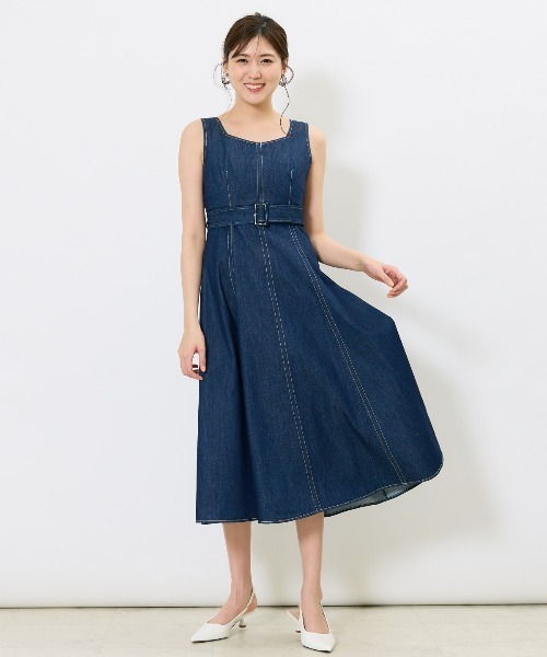 AND COUTURE(アンドクチュール)の「トレンチライクアンサンブルワンピース(セットアップ・レディース・ベージュ/ネイビー/オレンジ/グリーン・FREE)」の22枚目の写真