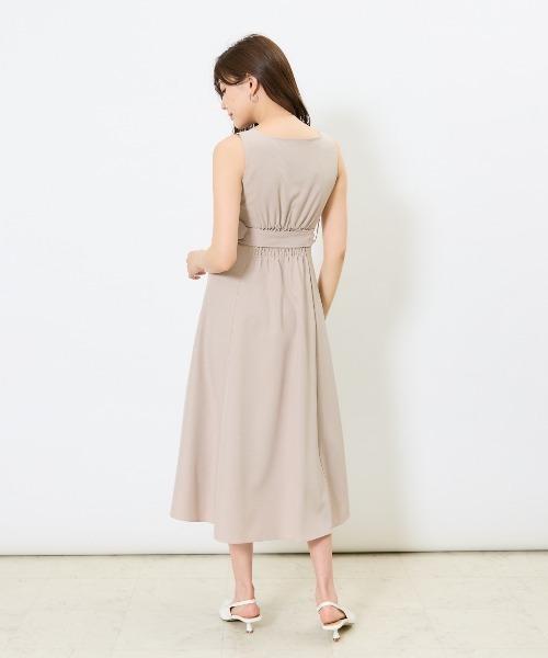 AND COUTURE(アンドクチュール)の「トレンチライクアンサンブルワンピース(セットアップ・レディース・ベージュ/ネイビー/オレンジ/グリーン・FREE)」の7枚目の写真