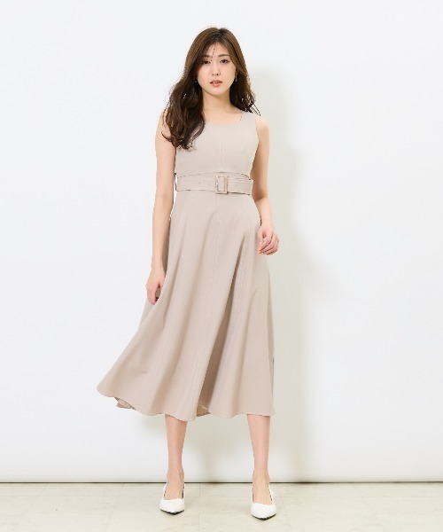 AND COUTURE(アンドクチュール)の「トレンチライクアンサンブルワンピース(セットアップ・レディース・ベージュ/ネイビー/オレンジ/グリーン・FREE)」の11枚目の写真