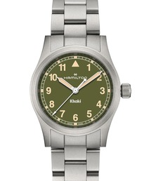 HAMILTON [ハミルトン] 腕時計 Khaki Field （カーキ フィールド）  クオーツ 33MM グリーン×シルバー