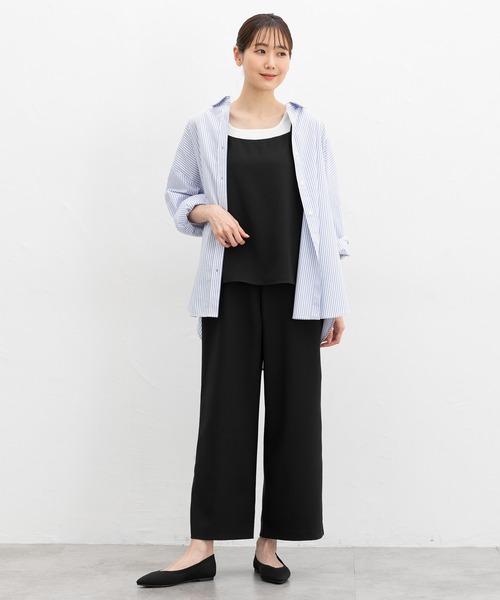 Honeys（ハニーズ）の「オールインワン（サロペット/オーバーオール・レディース・チャコール/ベージュ/ブラック・3L/L/LL/M/S）」の5枚目の写真