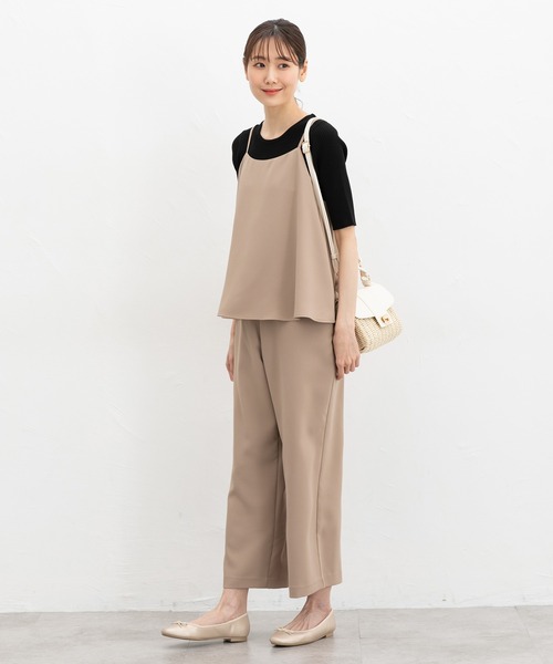 Honeys（ハニーズ）の「オールインワン（サロペット/オーバーオール・レディース・チャコール/ベージュ/ブラック・3L/L/LL/M/S）」の12枚目の写真