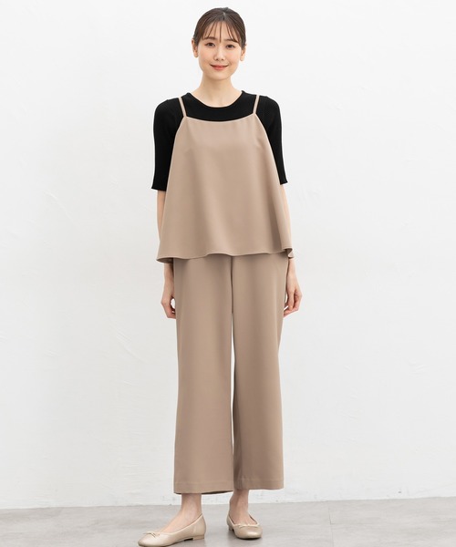 Honeys（ハニーズ）の「オールインワン（サロペット/オーバーオール・レディース・チャコール/ベージュ/ブラック・3L/L/LL/M/S）」の13枚目の写真