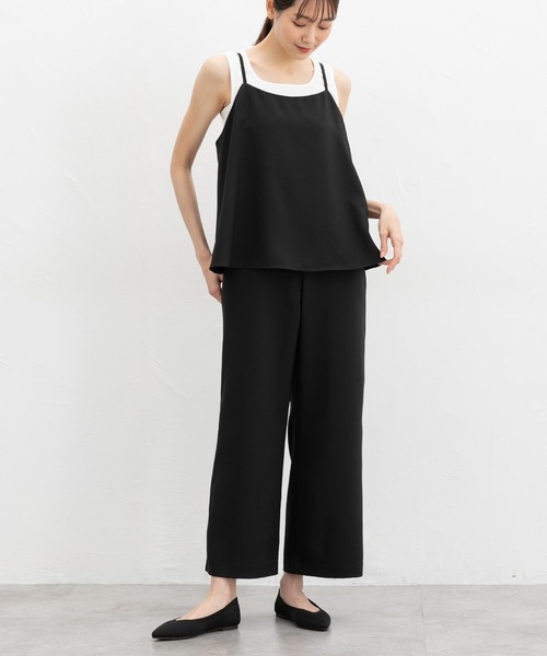 サロペット・オーバーオール・オールインワン maison celon bare top linen jumpsuits セール】french linen オールインワン（サロペット