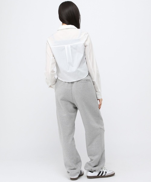 3.3 Field Trip （3.3フィールドトリップ）の「3.3Field Trip／タイツキショートシャツ（シャツ/ブラウス・レディース・ブルー/ホワイト・FREE）」の10枚目の写真