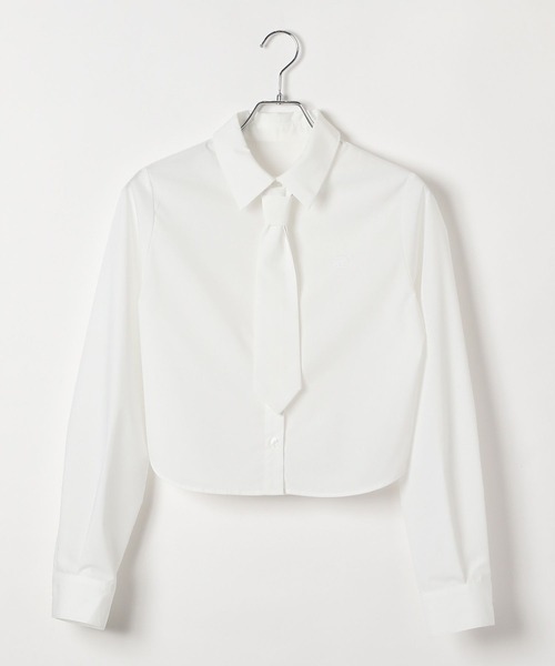 3.3 Field Trip （3.3フィールドトリップ）の「3.3Field Trip／タイツキショートシャツ（シャツ/ブラウス・レディース・ブルー/ホワイト・FREE）」の14枚目の写真