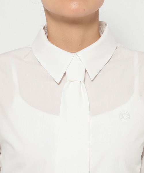 3.3 Field Trip （3.3フィールドトリップ）の「3.3Field Trip／タイツキショートシャツ（シャツ/ブラウス・レディース・ブルー/ホワイト・FREE）」の19枚目の写真