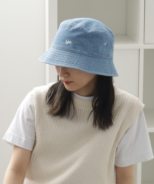 Lee（リー）の「【Lee/リー】 LE 10OZ DENIM BUCKET HAT / デニム バケット ハット（ハット・メンズ・ブラック/ライトブルー/ネイビー・58cm）」の19枚目の写真