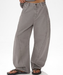 MASONPRINCE | ワイドシルエット ヴィンテージ加工 シミターパンツ XXK4330【MASONPRINCE】(その他パンツ)