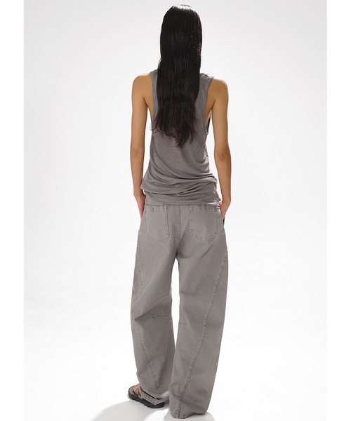 MASONPRINCE（メイソンプリンス）の「ワイドシルエット ヴィンテージ加工 シミターパンツ XXK4330【MASONPRINCE】（その他パンツ・メンズ・ライトグレー/カーキ・L/M/S）」の17枚目の写真