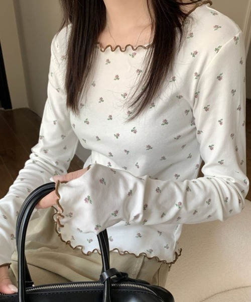 sevens(セブンズ)の「【sevens】CS ソフト長袖柄インナー(Tシャツ/カットソー・レディース・その他/ピンク・FREE)」の10枚目の写真