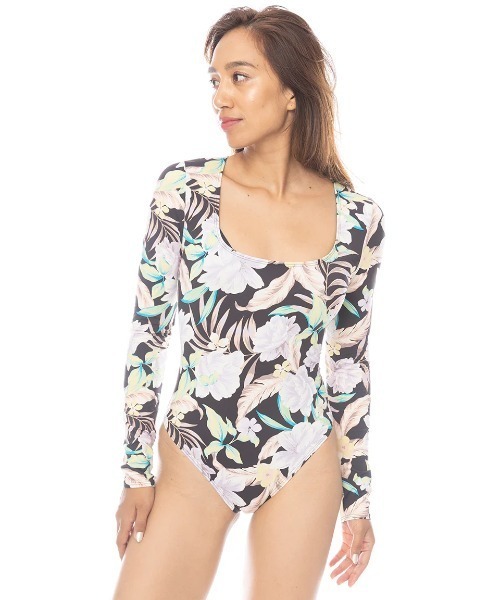 BILLABONG 花柄 ワンピース水着　サイズS billabong ビラボン 花柄ワンピース水着 - メルカリ