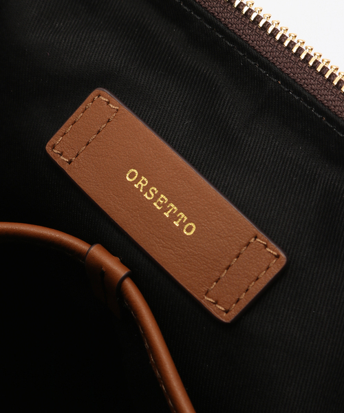 ORSETTO(オルセット)の「ORSETTO/ オルセット PANE(ショルダーバッグ・レディース・キャメル/ブラック・FREE)」の10枚目の写真